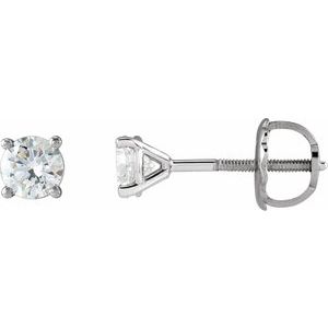 14K White 1/2 CTW Natural Diamond Cocktail-Style Earrings Ethereal Legacy Boutiques