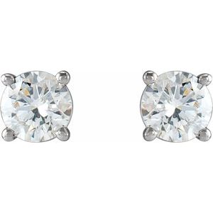 14K White 1/2 CTW Natural Diamond Cocktail-Style Earrings Ethereal Legacy Boutiques
