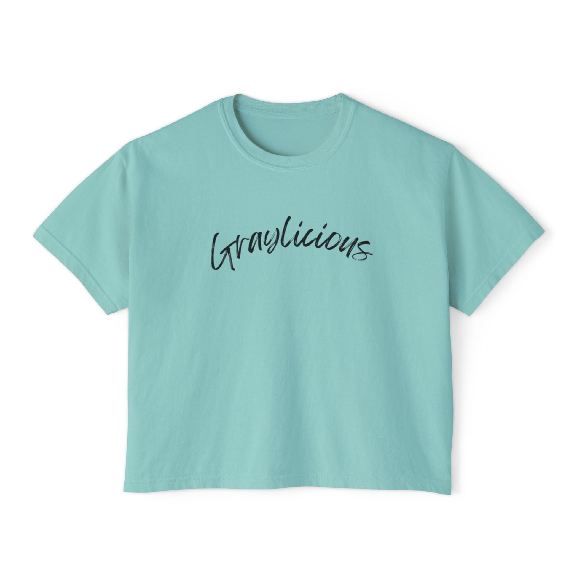 Women's Boxy Tee " Graylicious" Grayceful LLC