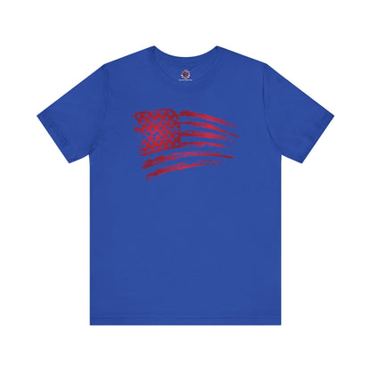 Red American Flag T-Shirt The Devil's Pickle