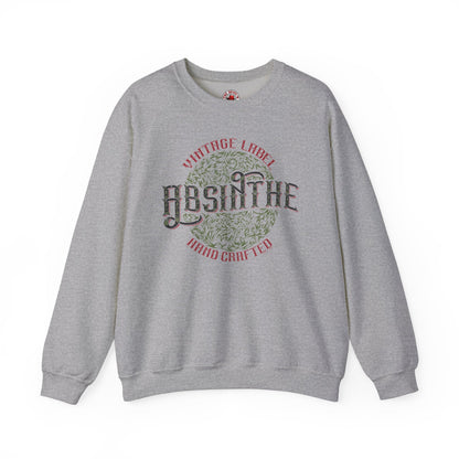 Vintage Label Absinthe Crewneck Sweatshirt The Devil's Pickle
