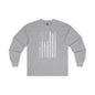 American Grunge Flag Long Sleeve Tee The Devil's Pickle