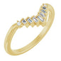 14K Yellow .08 CTW Natural Diamond Contour Band Ethereal Legacy Boutiques