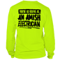 Amish Electrician - Long Sleeve Safety Yellow Hi-Vis T-Shirt Armed American Supply