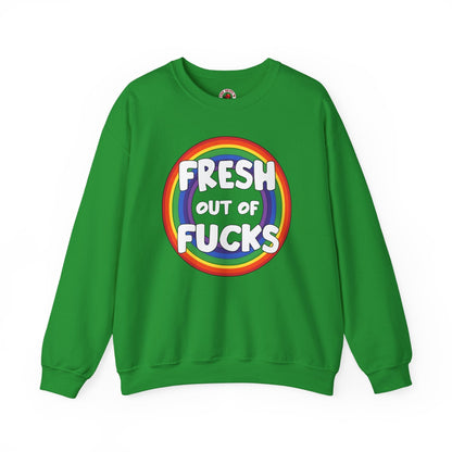 Fresh Out Of Fucks Crewneck Sweatshirt The Devil's Pickle