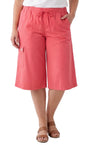 Women's 100% Calcutta Cotton Split Skirt Culottes with Cargo Pockets TURTLE BAY APPAREL