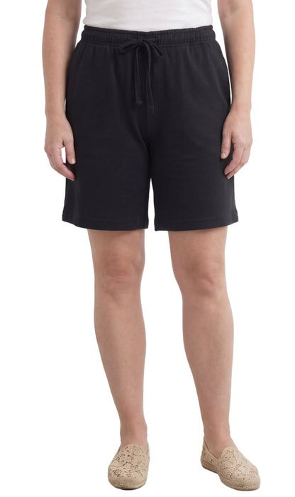 Women's Interlock Knit cotton Shorts with Elastic Waist and Adjustable Drawstring TURTLE BAY APPAREL