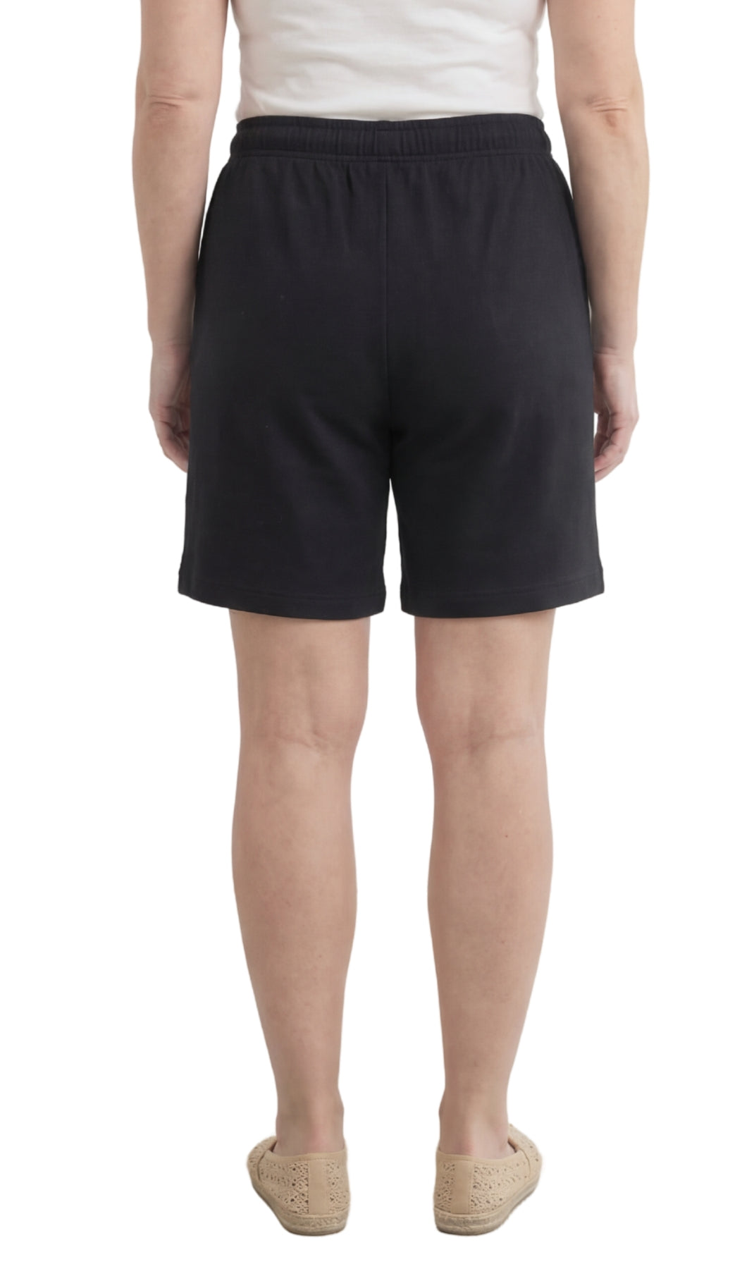 Women's Interlock Knit cotton Shorts with Elastic Waist and Adjustable Drawstring TURTLE BAY APPAREL