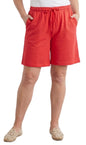 Women's Interlock Knit cotton Shorts with Elastic Waist and Adjustable Drawstring TURTLE BAY APPAREL