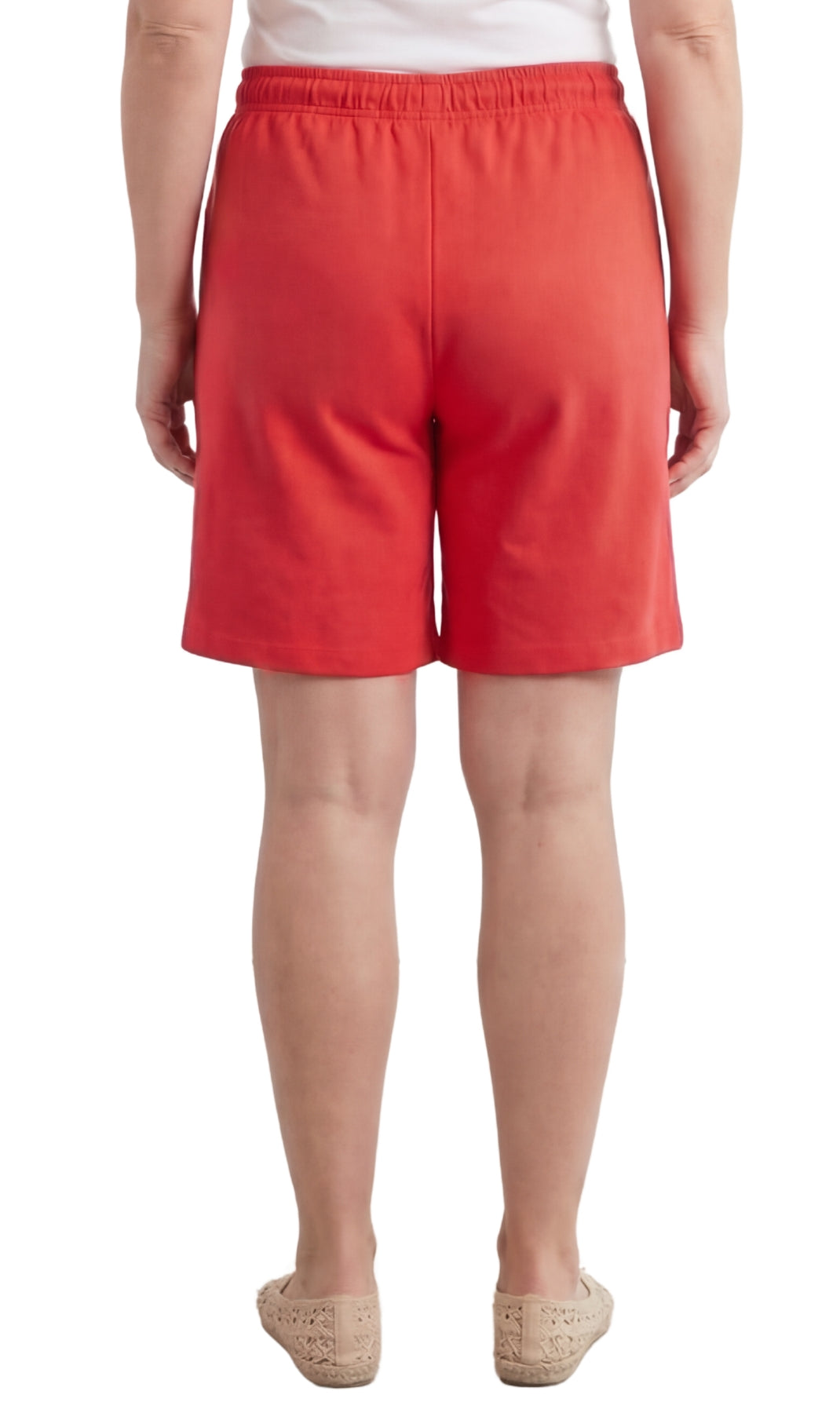 Women's Interlock Knit cotton Shorts with Elastic Waist and Adjustable Drawstring TURTLE BAY APPAREL