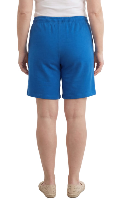 Women's Interlock Knit cotton Shorts with Elastic Waist and Adjustable Drawstring TURTLE BAY APPAREL