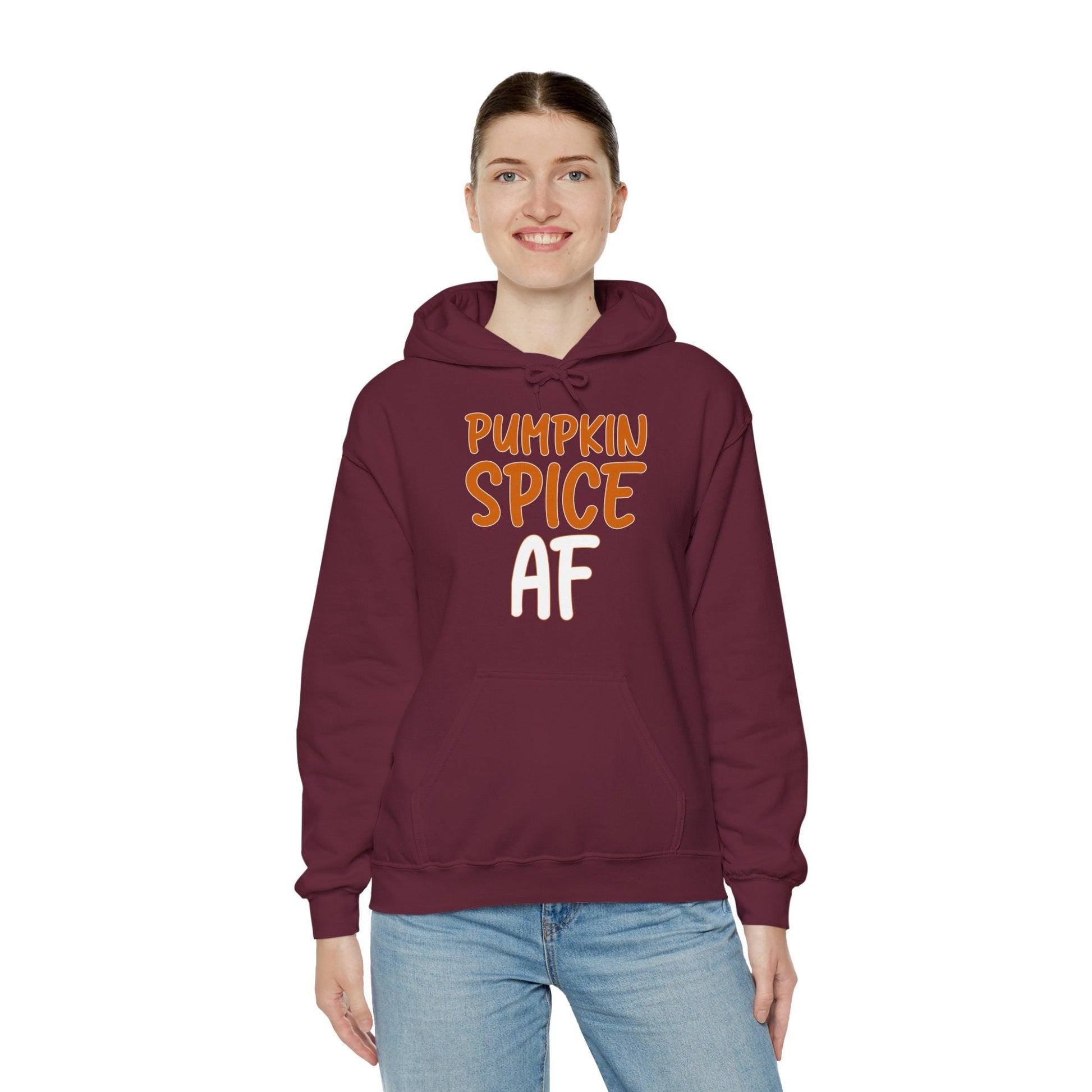 Pumpkin Spice AF Hooded Sweatshirt The Devil's Pickle