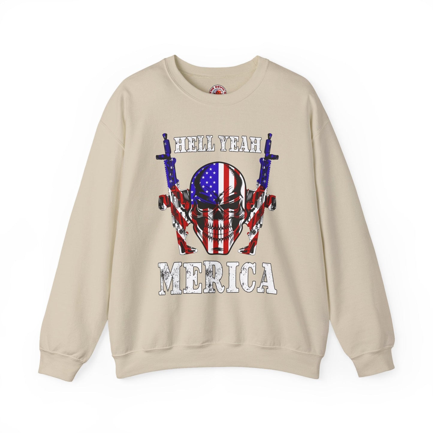 Hell Yeah Merica Crewneck Sweatshirt The Devil's Pickle