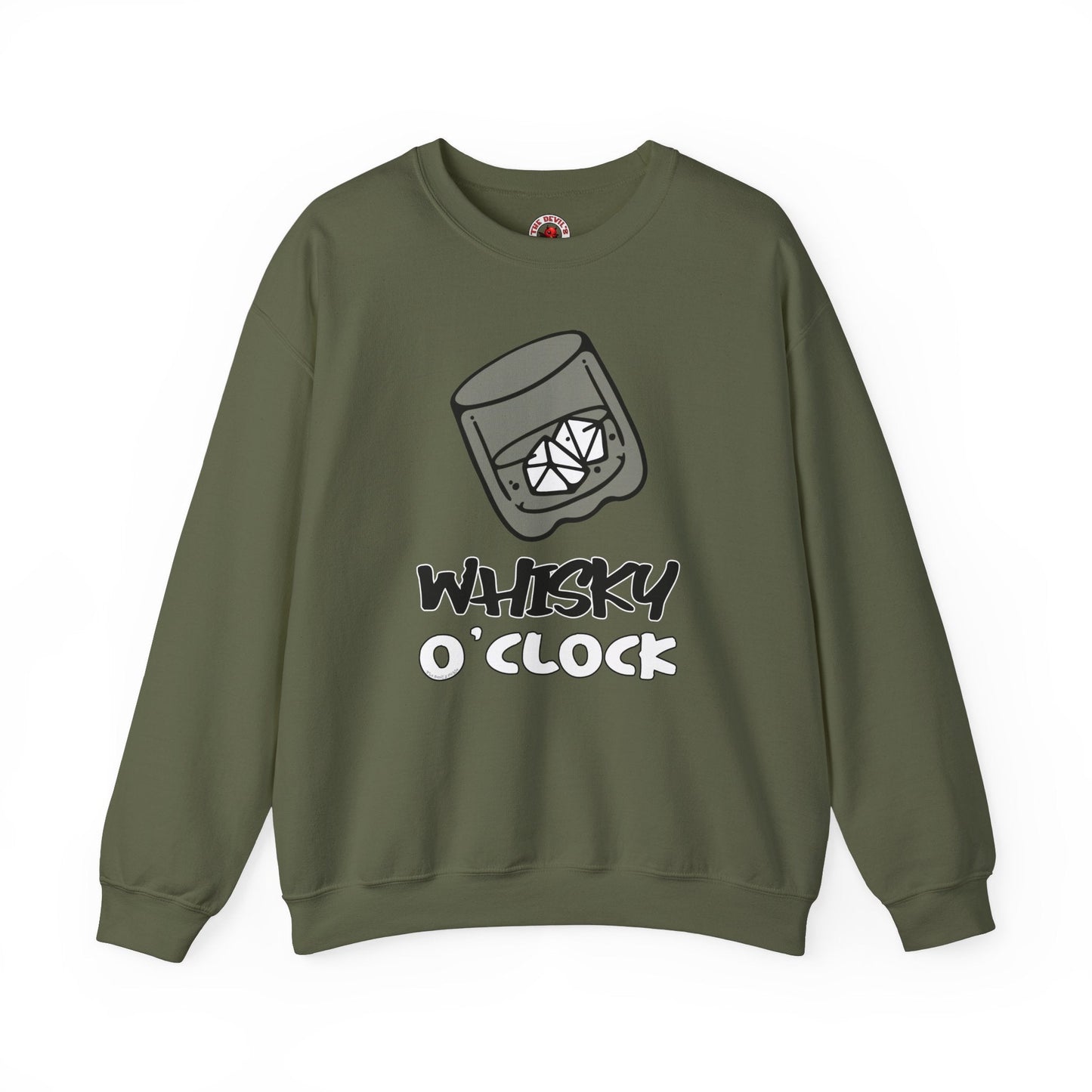 Whiskey O'clock Crewneck Sweatshirt The Devil's Pickle