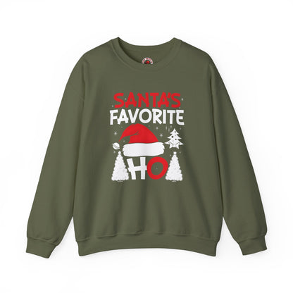 Santa's Favorite Ho Crewneck Sweatshirt The Devil's Pickle