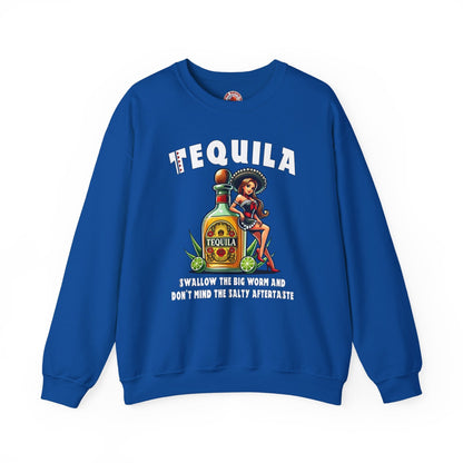 Tequila Swallow The Big Worm Crewneck Sweatshirt The Devil's Pickle
