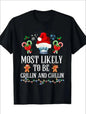 Funny Christmas Grilling T-Shirt FitiqueFit