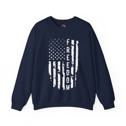 Freedom American Flag Crewneck Sweatshirt The Devil's Pickle