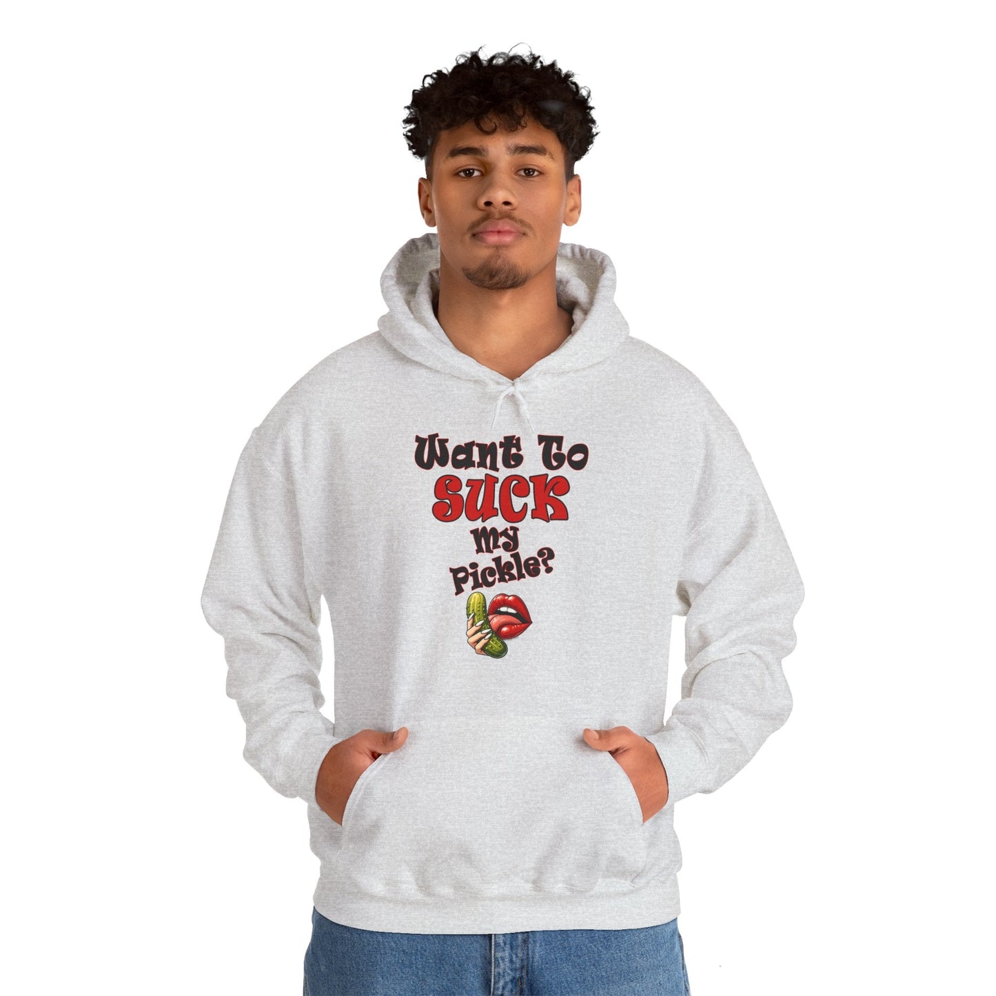 Want To Suck My Pickle Hooded Sweatshirt The Devil's Pickle