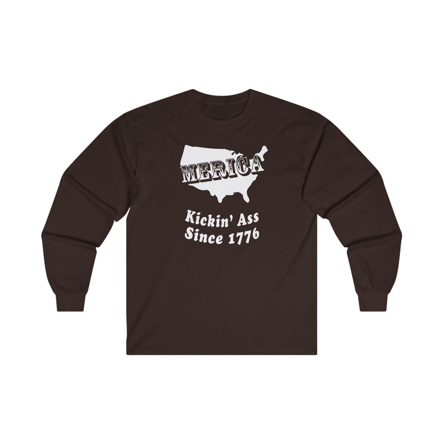 MERICA Kickin' Ass Since 1776 Long Sleeve Tee The Devil's Pickle