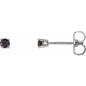 14K White 1/8 CTW Natural Black Diamond Earrings Ethereal Legacy Boutiques