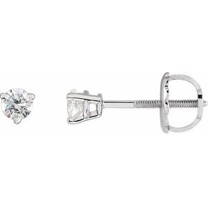 14K White 1/8 CTW Natural Diamond Earrings Ethereal Legacy Boutiques