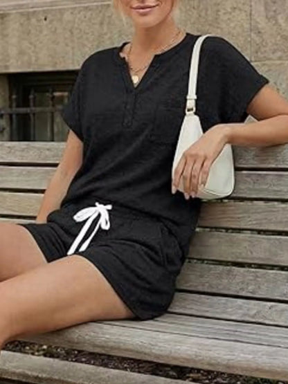 Short Sleeve Top and Shorts Set New Era Fashion LLc