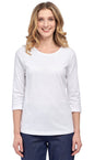 Women's 3/4 Sleeve Crew Neck Top – Comfortable Jer