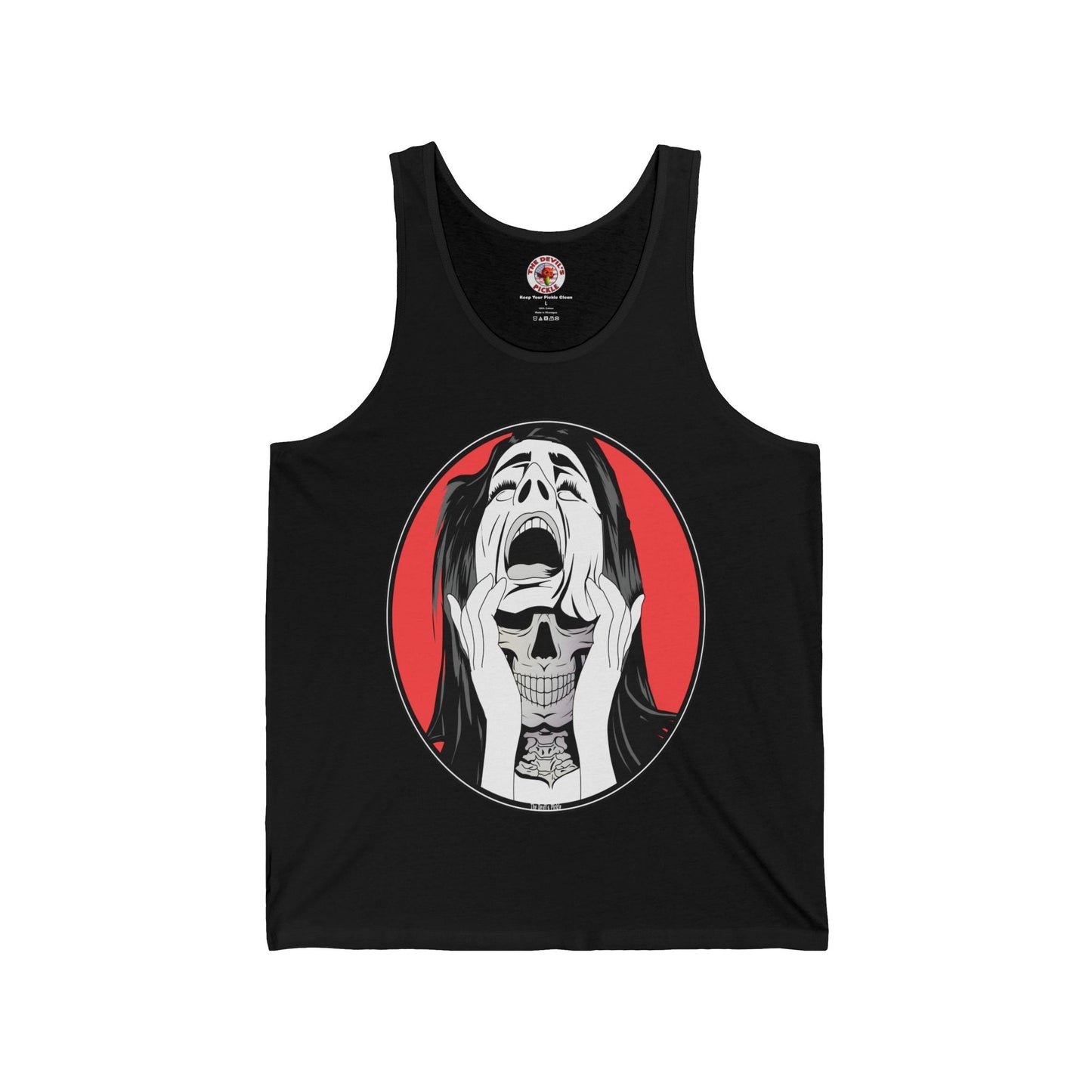 Skull Woman Tank Top The Devil's Pickle