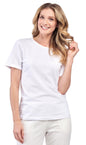 Women's Relaxed Fit Short-Sleeve Crew neck knit Tee Shirt