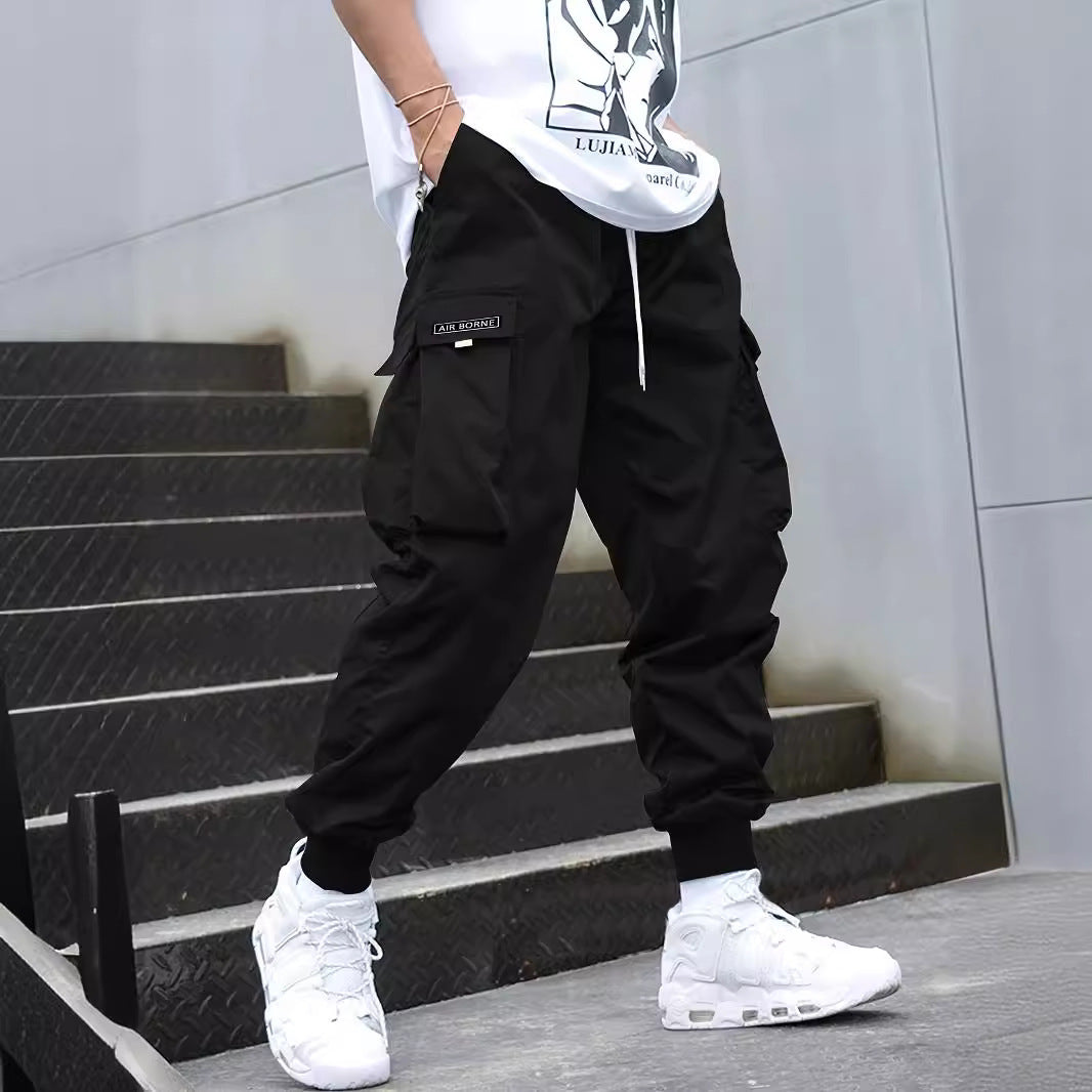 Men’s Multi‑Pocket Drawstring Cargo Pants FitiqueFit