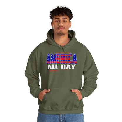 America All Day Hooded Sweatshirt The Devil's Pickle