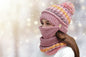 Winter Plush Knitted Hat – Soft Warm Knit Beanie for Cold Weather FitiqueFit