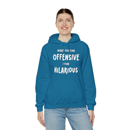 What You Find Offensive I Find Hilarious Hooded Sweatshirt The Devil's Pickle