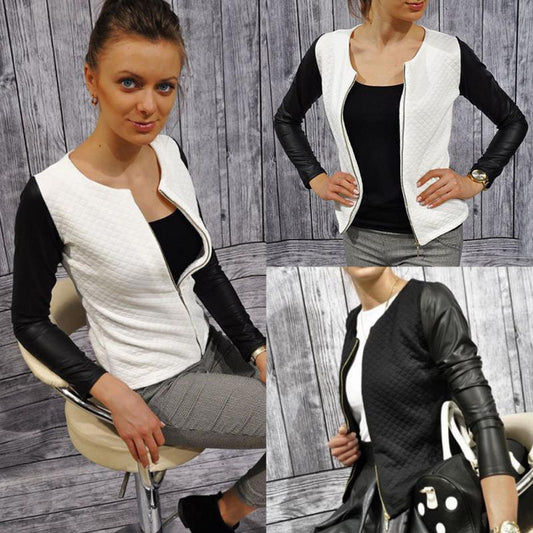 Women’s Plaid Patchwork Blazer FitiqueFit