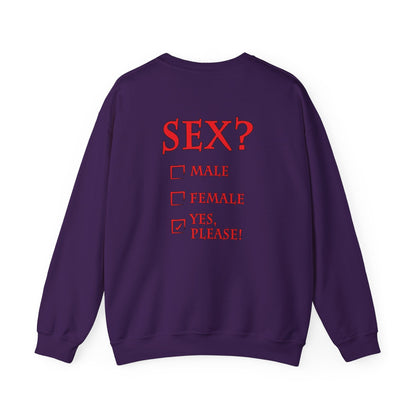 Sex? Yes, Please Crewneck Sweatshirt The Devil's Pickle