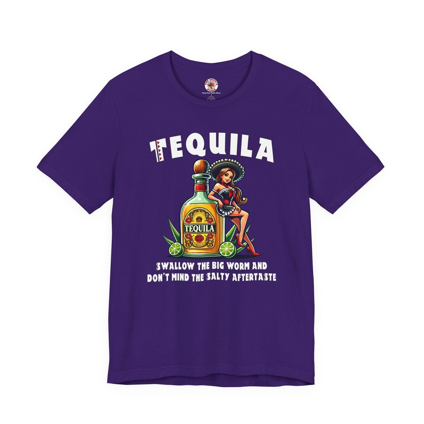 Tequila Swallow The Big Worm T-Shirt The Devil's Pickle