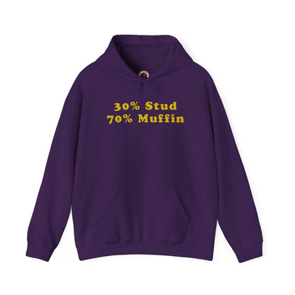 30% Stud 70% Muffin Hooded Sweatshirt The Devil's Pickle
