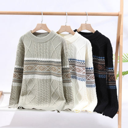 Autumn And Winter Fashion Trend Mock Neck Sweater Men Grayceful LLC