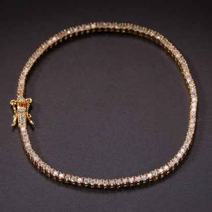 Hip-Hop Zircon Tennis Bracelet