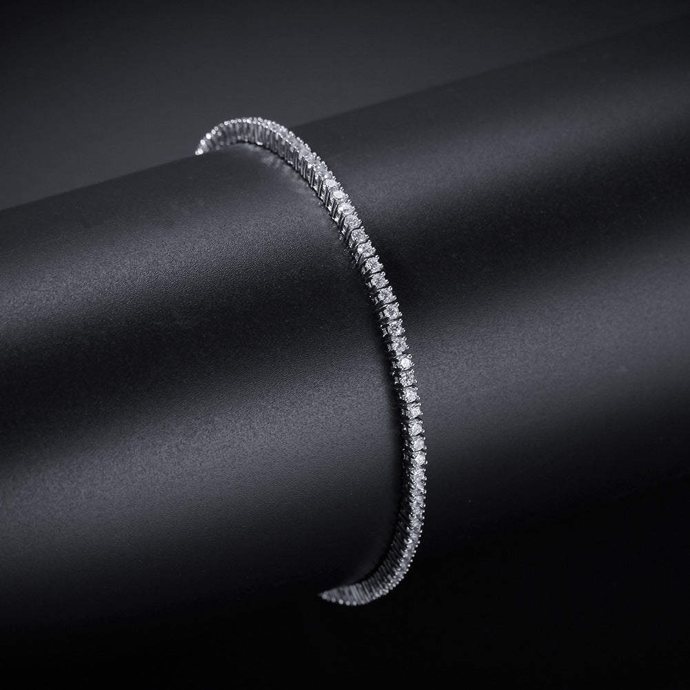 Hip-Hop Zircon Tennis Bracelet