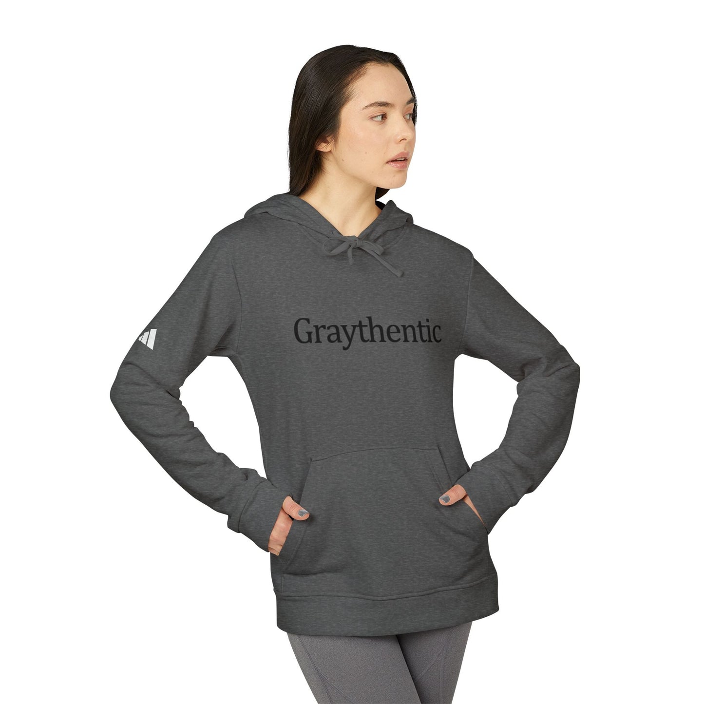 adidas Unisex Fleece Hoodie "Graythentic" Grayceful LLC