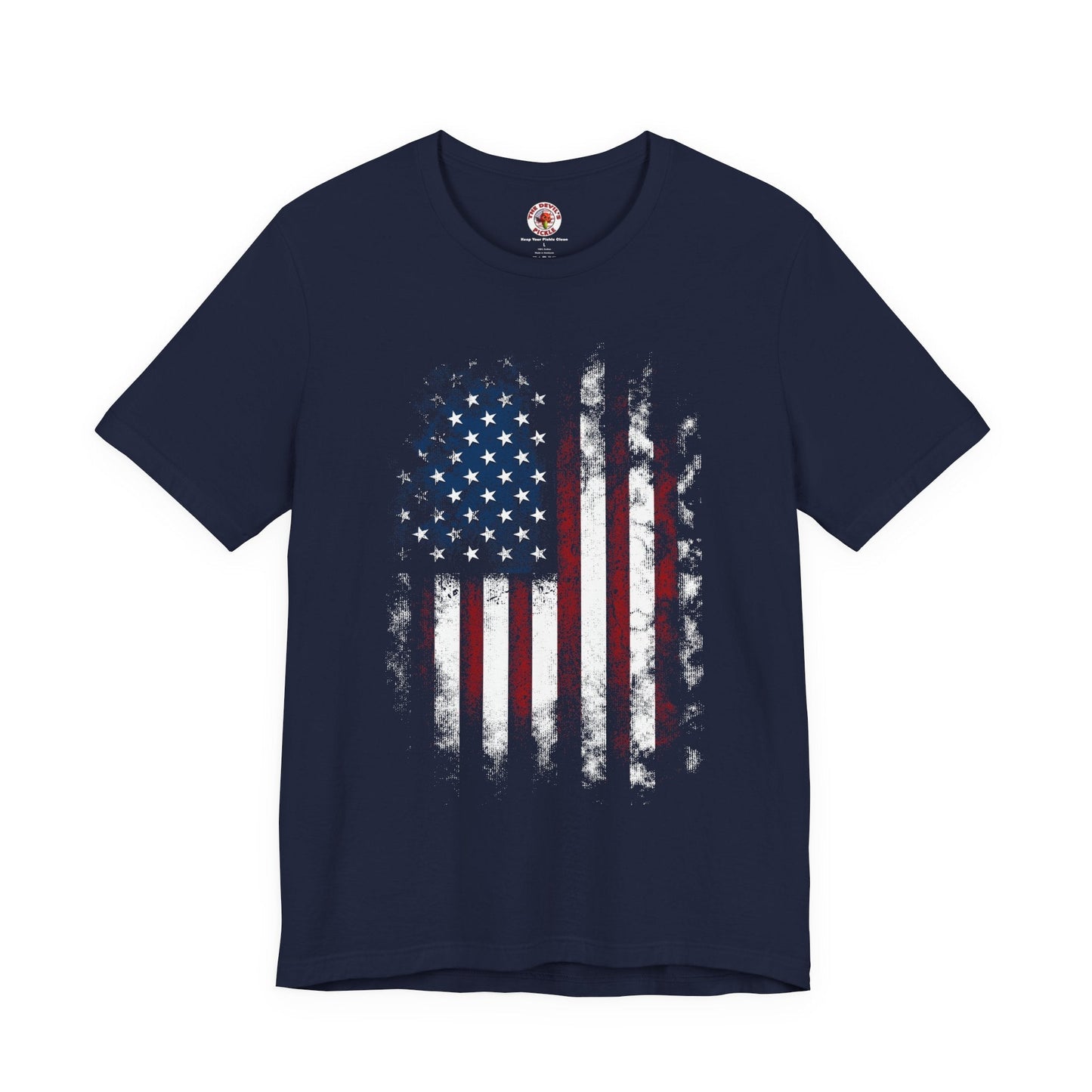 Distressed American Flag T-Shirt The Devil's Pickle