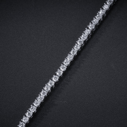 Hip-Hop Zircon Tennis Bracelet