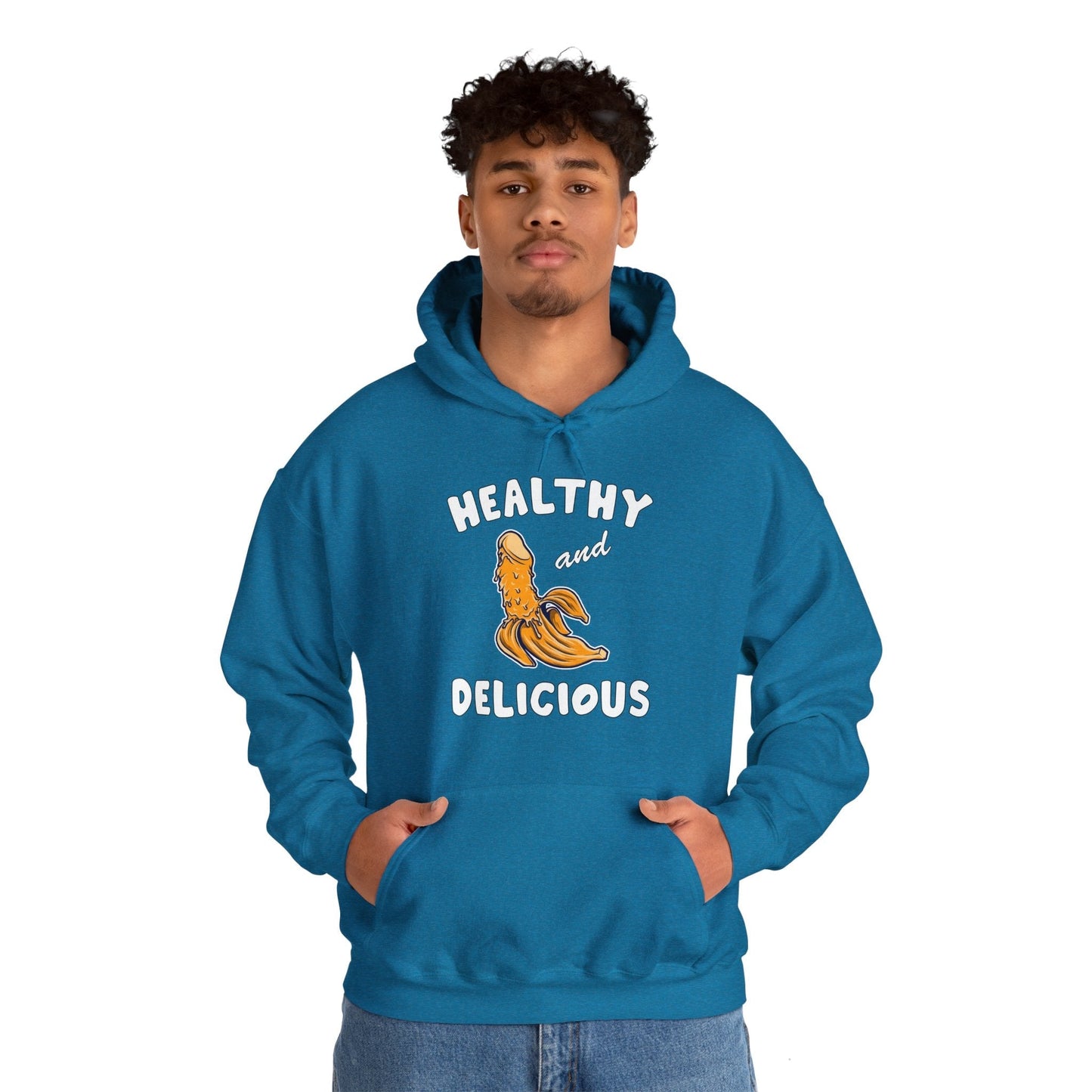 Healthy and Delicious Hooded Sweatshirt The Devil's Pickle