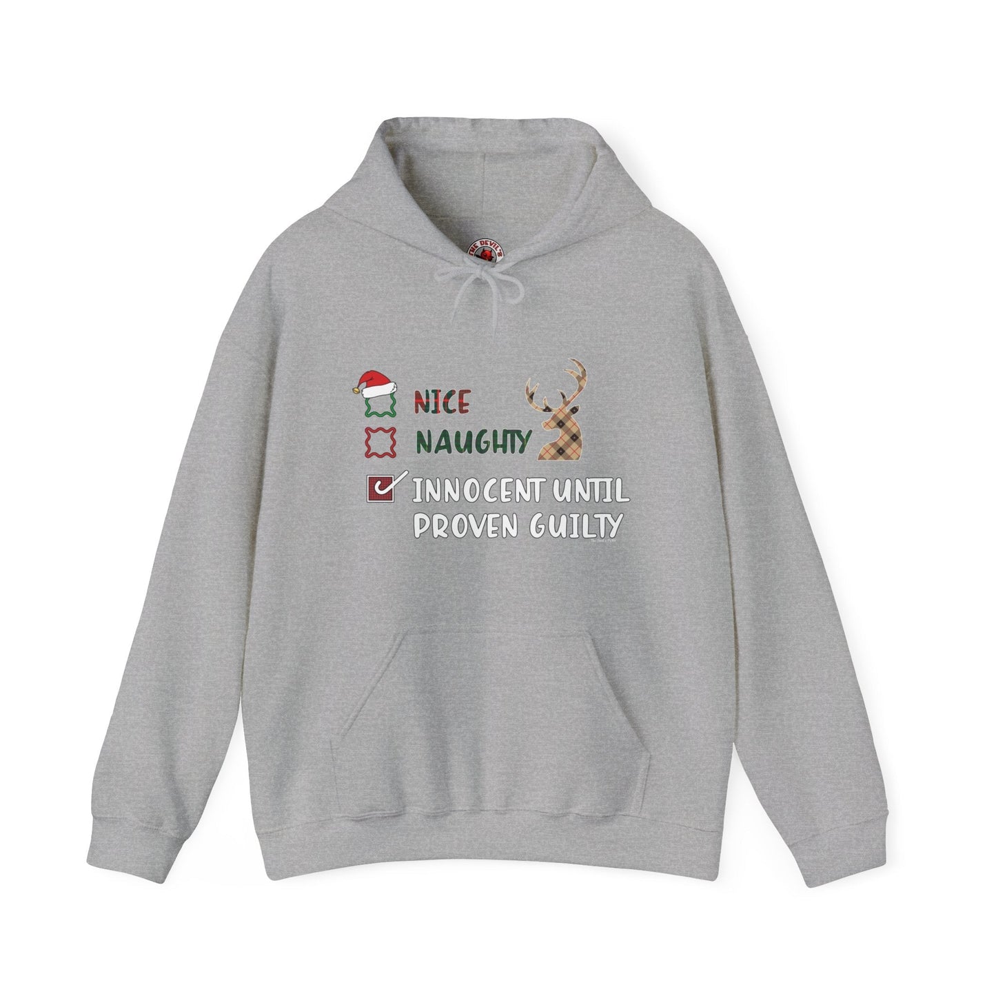 Innocent Until Proven Guilty Hooded Sweatshirt The Devil's Pickle
