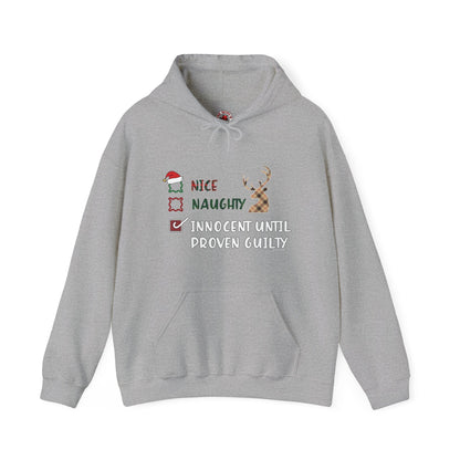 Innocent Until Proven Guilty Hooded Sweatshirt The Devil's Pickle