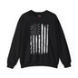 American Grunge Flag Crewneck Sweatshirt The Devil's Pickle