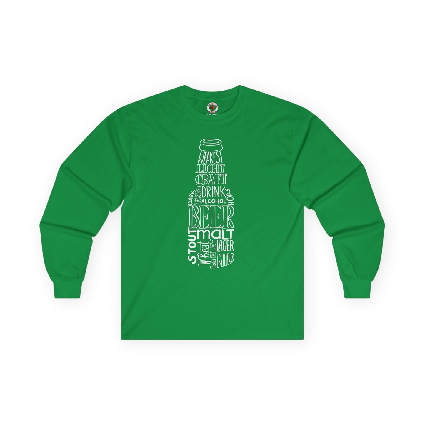 Beer Bottle of Words Long Sleeve Tee The Devil's Pickle