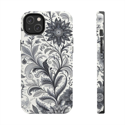 Floral Tough Phone Cases, Durable Phone Cover, Stylish Floral Design, Gift for Her, Trendy Tech Accessories, Birthday Present Grayceful LLC